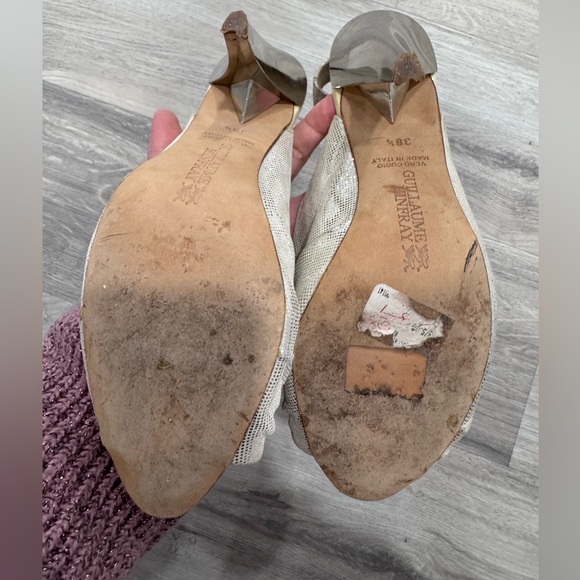 Guillaume Hinfray Silver slingback - Picture 7 of 10